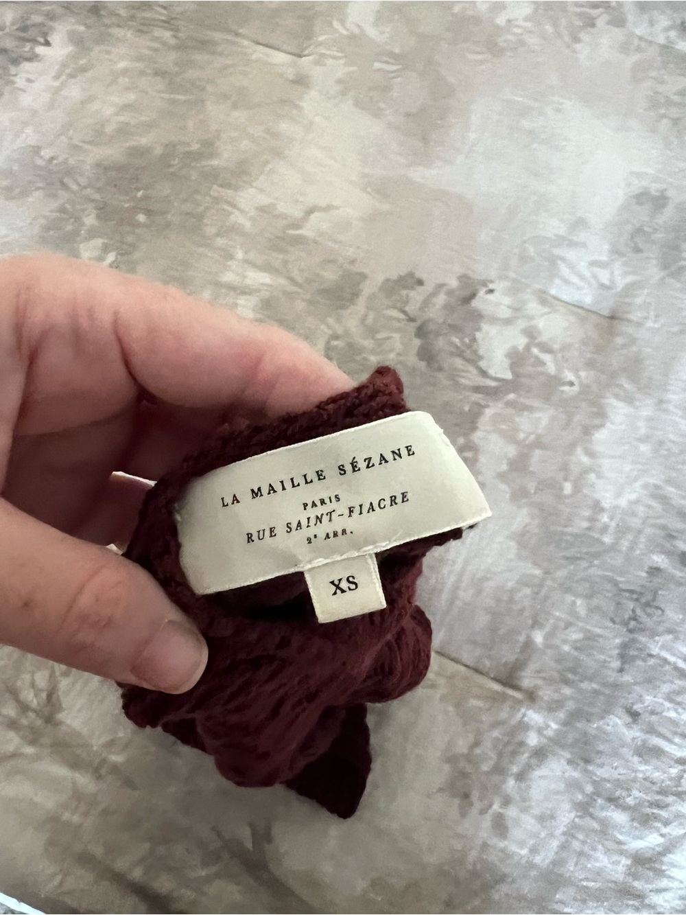 Sezane Knit Halter Tank - maroon - Picture 3 of 3